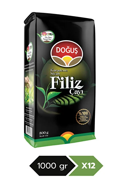 Doğuş Karadeniz Filiz Çayı 1000 gr (12'li Koli)